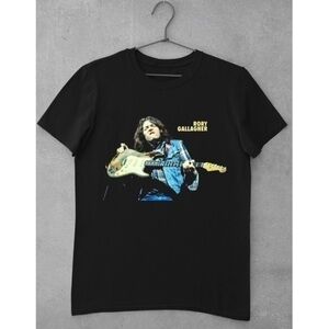 Rory Gallagher Singer T-Shirt Blues Rock Music Fan Tee